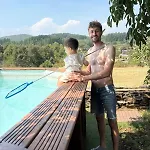 Picon Con Jardin Y Piscina Privada בקתה *